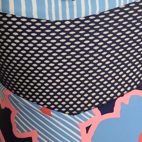 Blue Coordination Floral High-Neck Tankin… - Picture 9 of 10